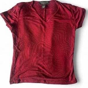 Banana Republic Red Relaxed Short Sleeve T-Shirt